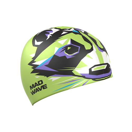 Picture of JUNIOR LEISURE SWIM CAP - RACOON CAP (LIME)